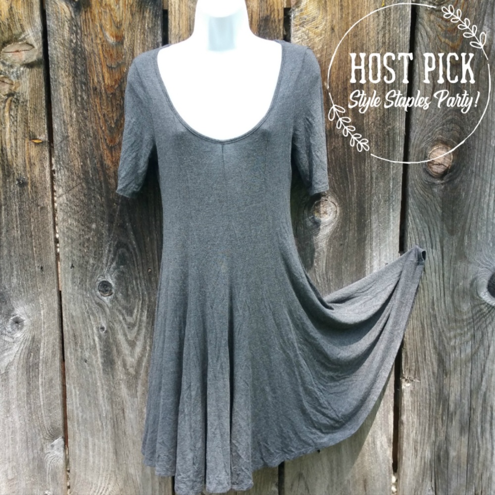 Short Sleeve Skater Dress - Picture 1 of 8
